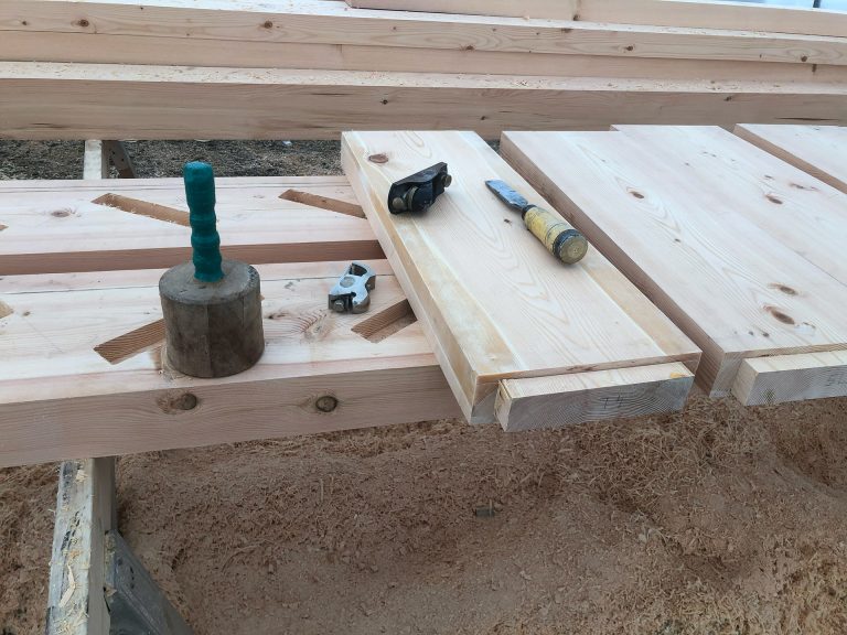 Hand Building Stairs Out of Timber